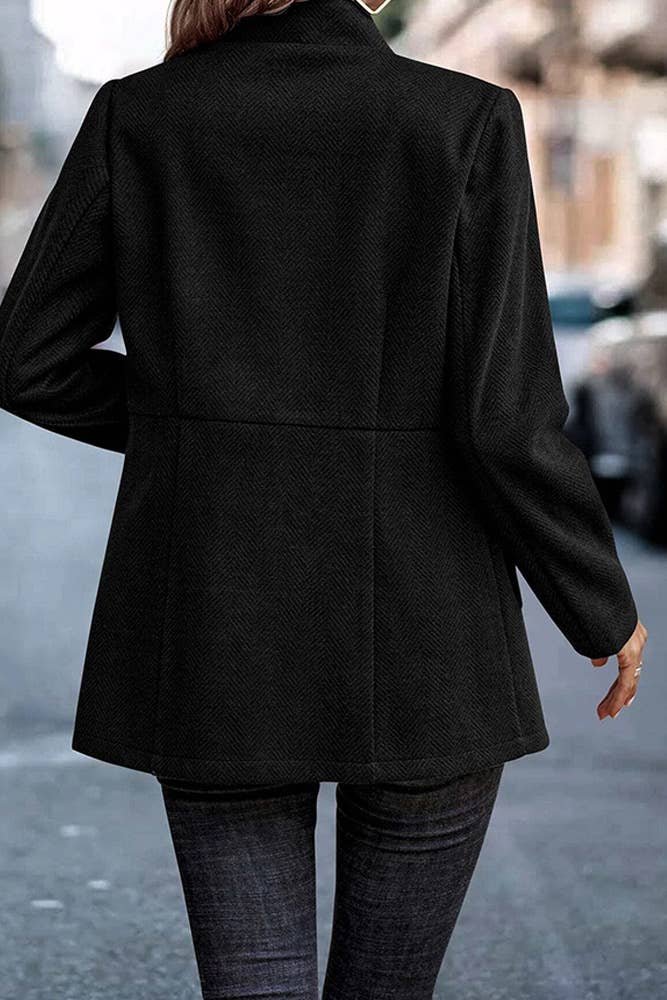 UNISHE - Wholesale Coat - Women's - Front Open Jacquard Suit Coat GSS08315