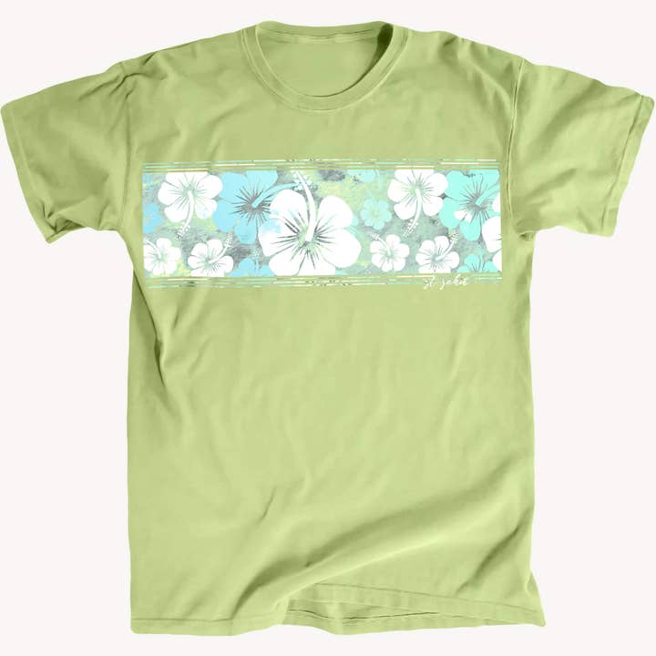 St. John Hibiscus Premium T-shirt för wholesale av Salt Water Colours