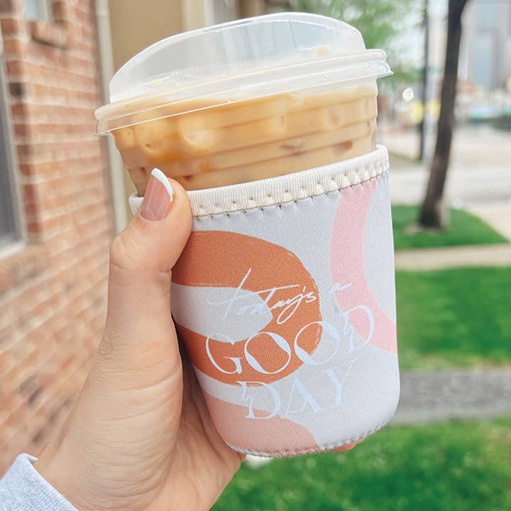 Maddon and Co - Wholesale Drink Huggers & Koozies - Today's a Good Day Iced Coffee Sleeve/Koozie - 16oz