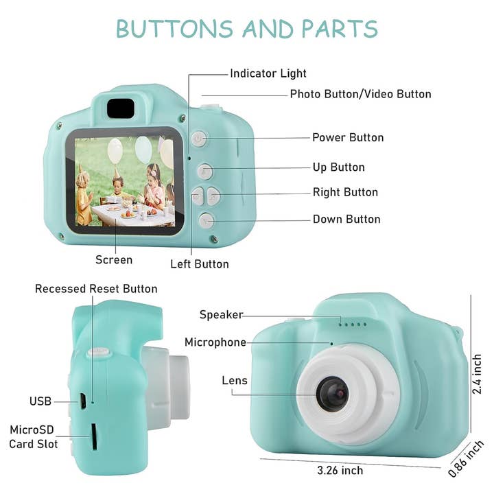 JSBlueRidge Toys – wholesale Classic toy – Kids – Holiday Special Digital Video Camera Fun Kids Toys- Assorted6