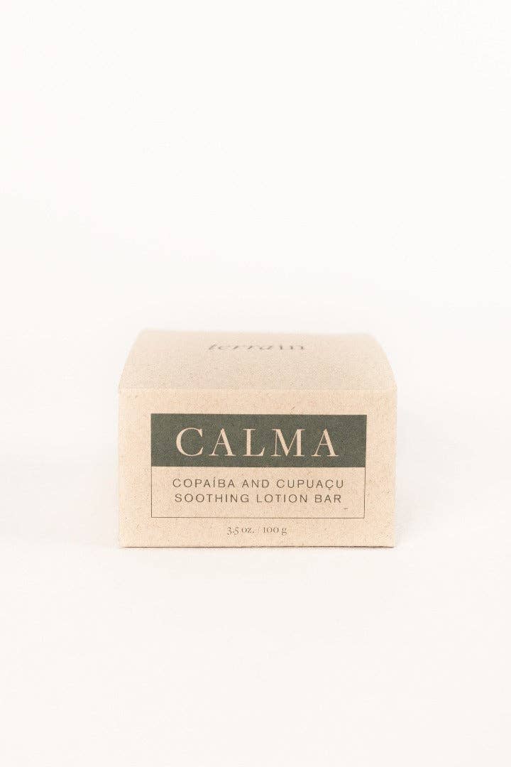 TERRAIN BRAZILIAN BOTANICALS - Wholesale Solid Lotion - CALMA Soothing Lotion Bar with Copaíba and Cupuaçu7