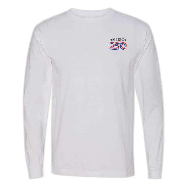 Modern Long Sleeve Tee, White for wholesale by America250