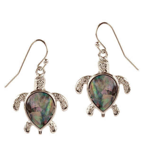 Jewelry Max - Wholesale Dangle Earrings - ( Z465 )  SEALIFE THEME ABALONE TURTLE EARRING0
