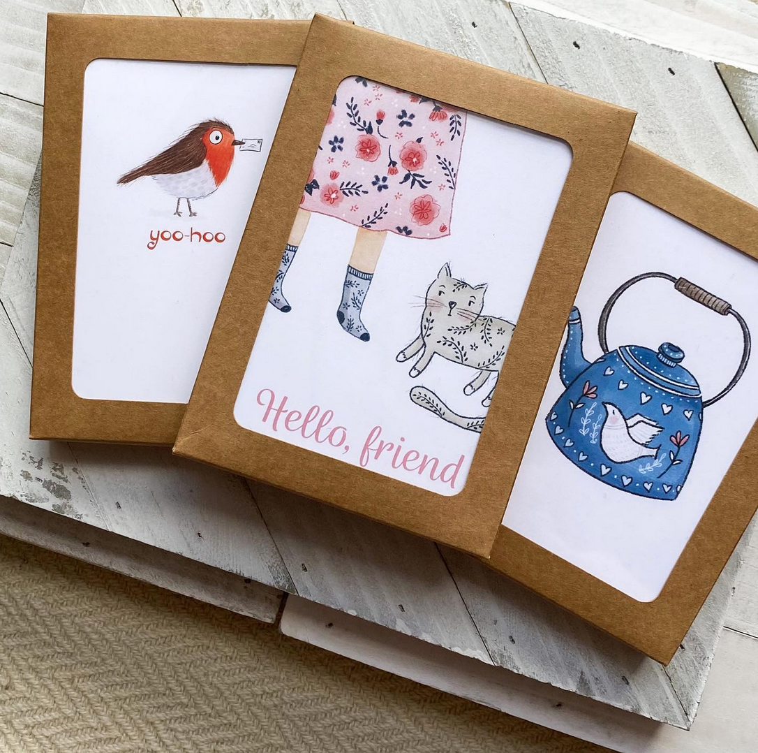 Forest & Fauna Paper Co. - Wholesale Friendship Card - Hello Friend Card2