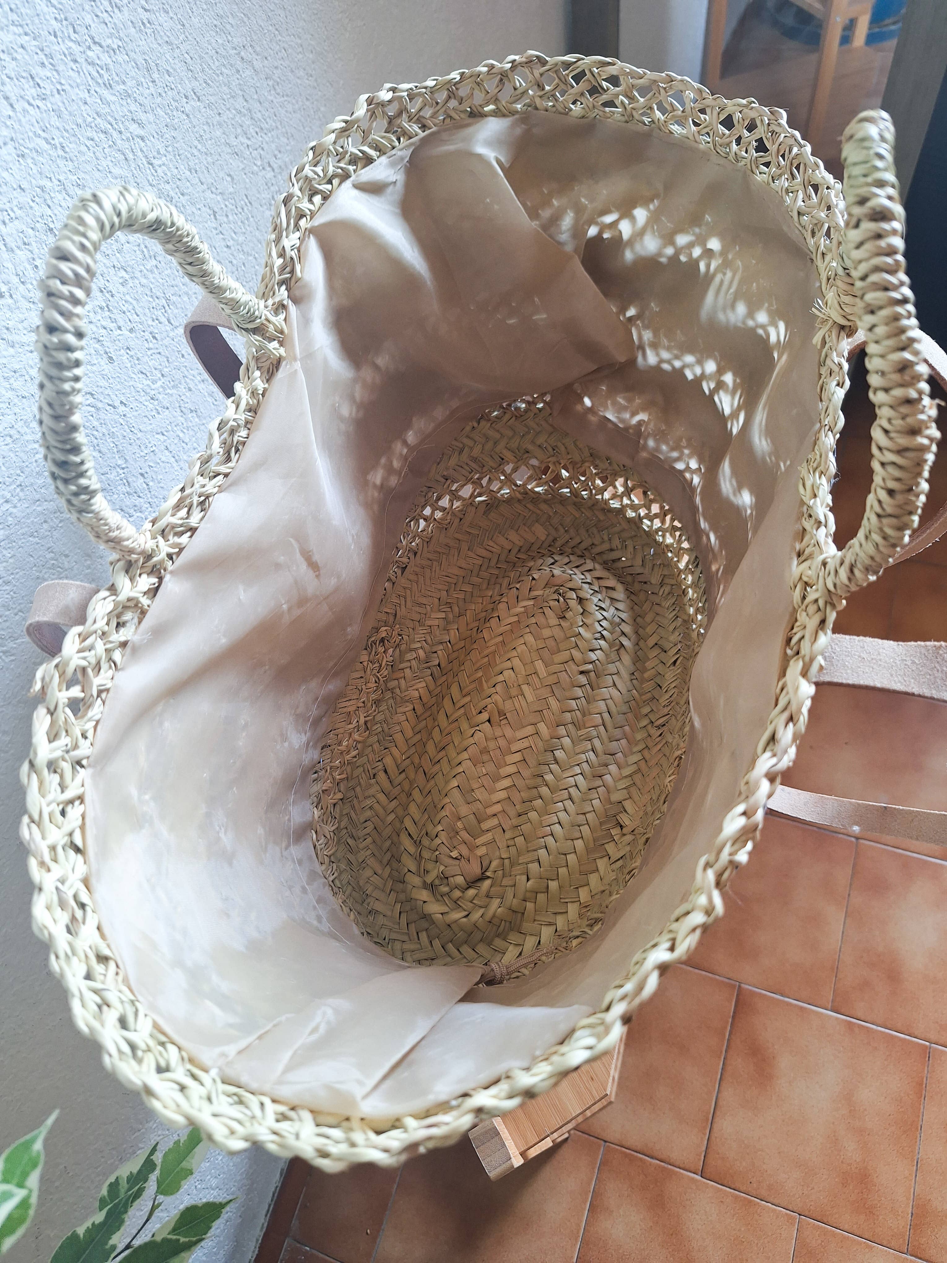 LeBazare - Vendita all'ingrosso Borsa da spiaggia - Borsa shopper in paglia ricamata con paillettes grigie8