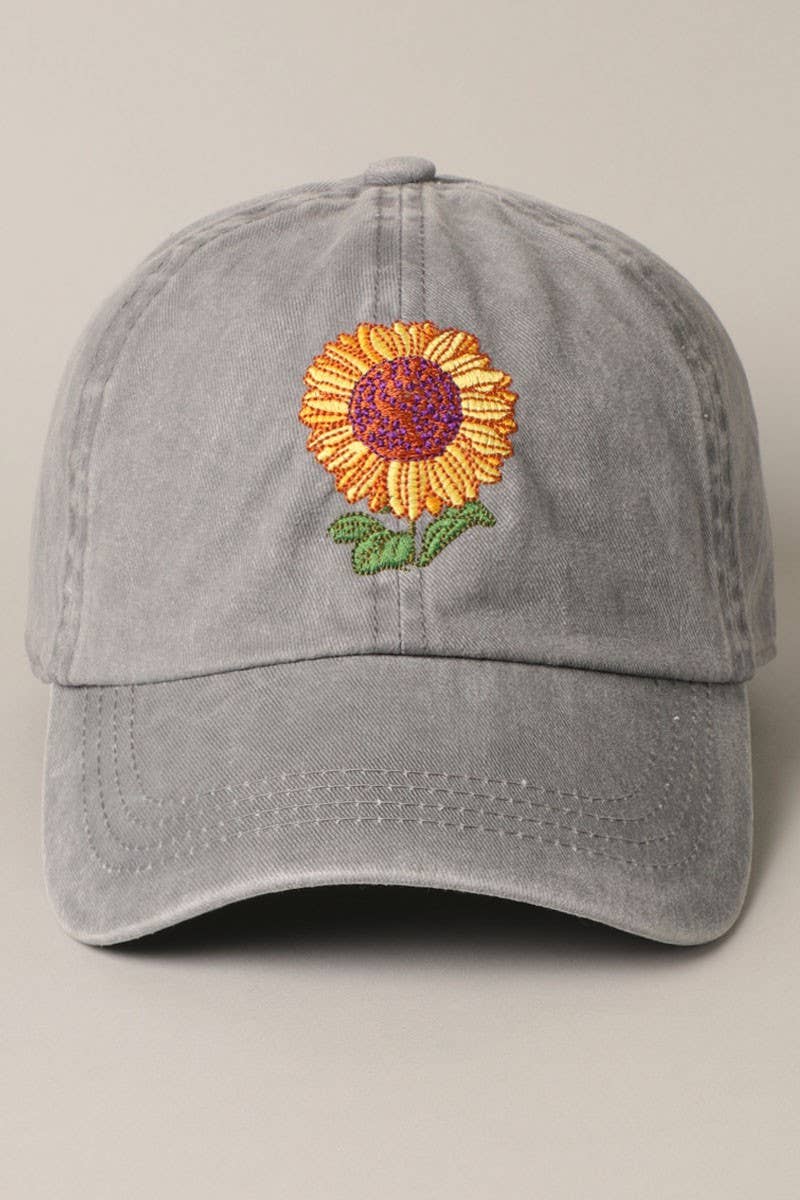 Fashion City - Venta al por mayor Gorra de béisbol - Mujer - Gorra de béisbol bordada girasol15