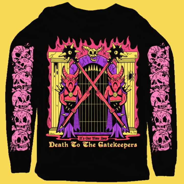 Wicked Clothes - Wholesale Graphic Sweatshirt - Unisex - 'Death to the Gatekeepers' Sweatshirt
