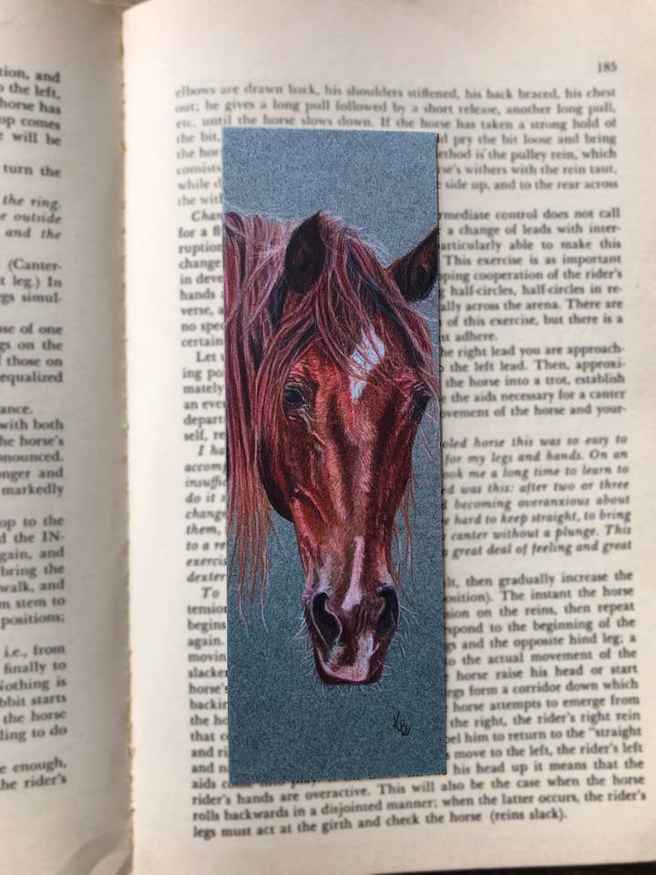 Chestnut - Printed bookmark for wholesale by Karmin Burton Art