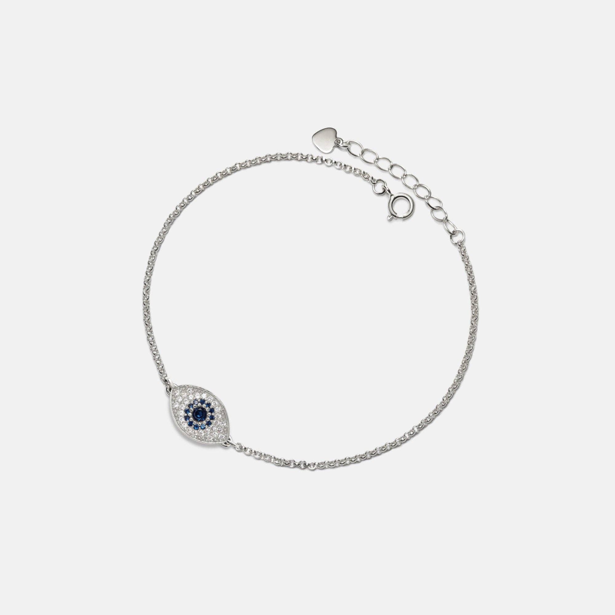 Perimade & Co. LLC – wholesale Berlockarmband – Turkish Blue Evil Eye Charm Armband i 925 Sterling Silver1