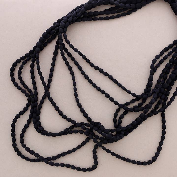 Sonata - Wholesale Beaded/Pearl Necklace - Multi Wool Bolitas Collar2