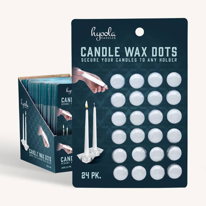Candle Sticky Wax Dots - 24 Pack for wholesale by Hyoola Candles