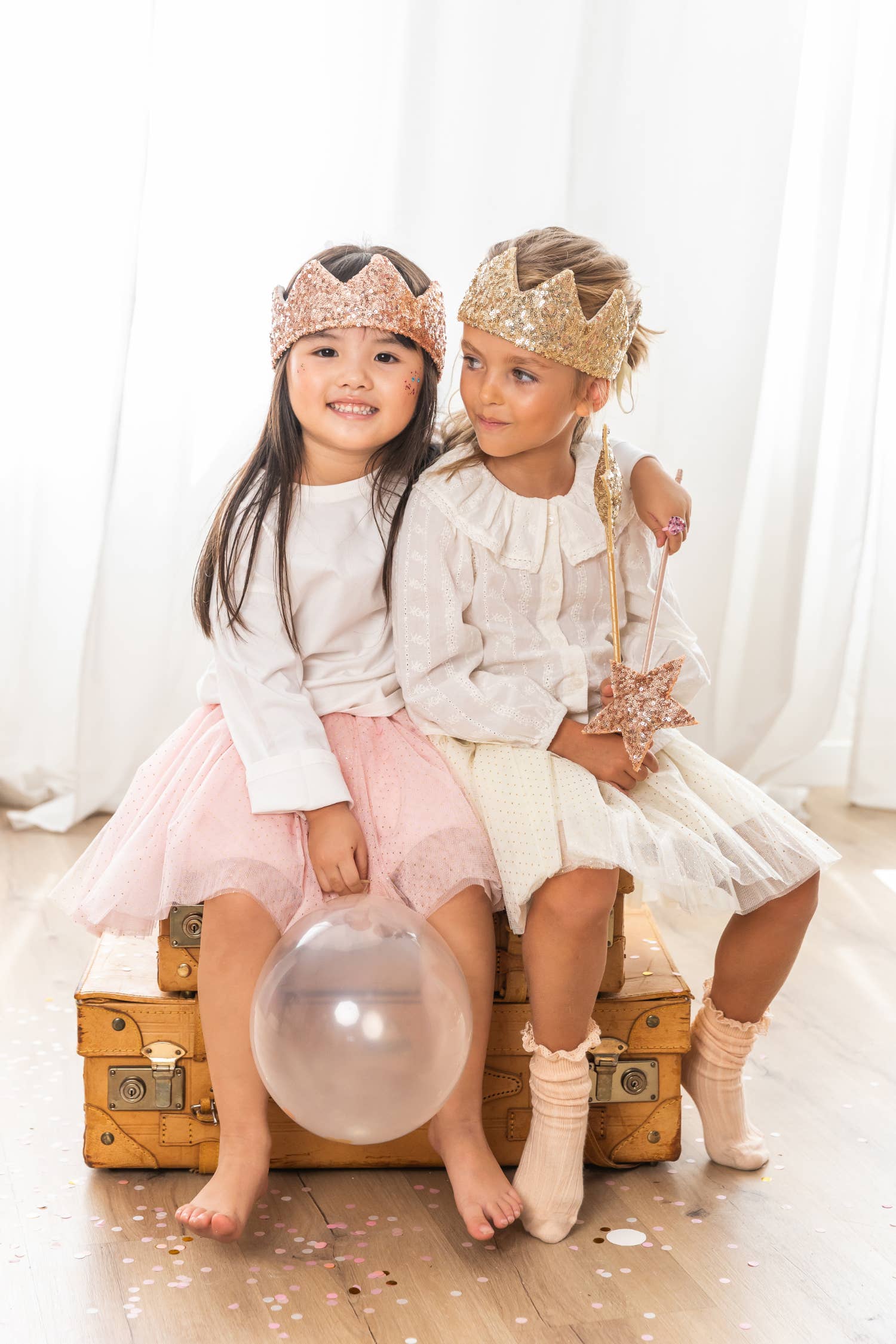 Luciole et Petit Pois - Vente Déguisement – enfant - Crown - pink sequins5