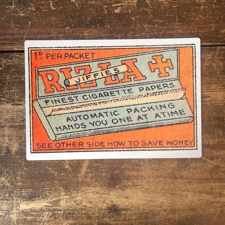 The British Metal Signs Company – Großhandel Schilder – Rizla Jiffies Zigarettenpapier — Werbeschild aus Metall3