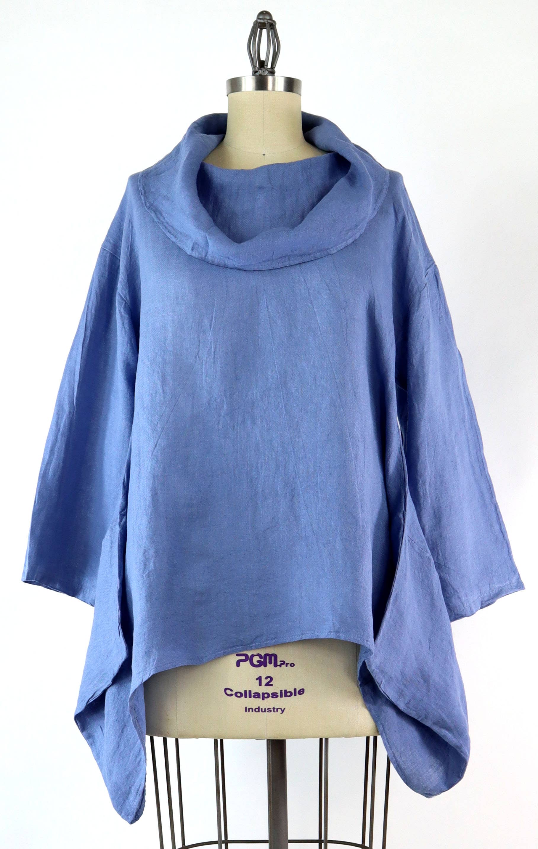 LINEN AND GAUZE - Wholesale Tunic - Women's - Cowl neck Linen Tunic, Oversized Cowl neck tunic, Linen Top5