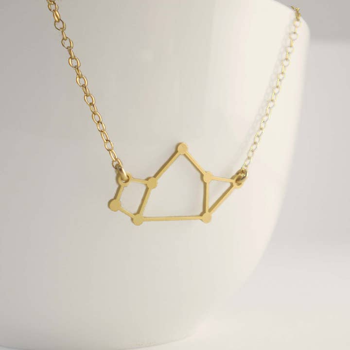 Sagittarius Constellation Necklace, Zodiac Constellation for wholesale by Beau & Stella