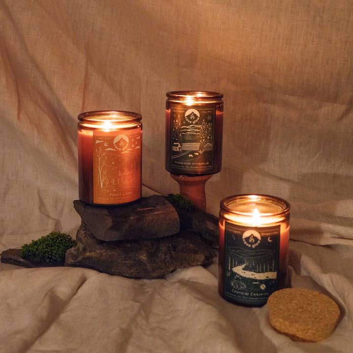 Cave Glow Studio - Wholesale Jar/Filled Candle - Poet's Ledge 12oz Soy Candle3