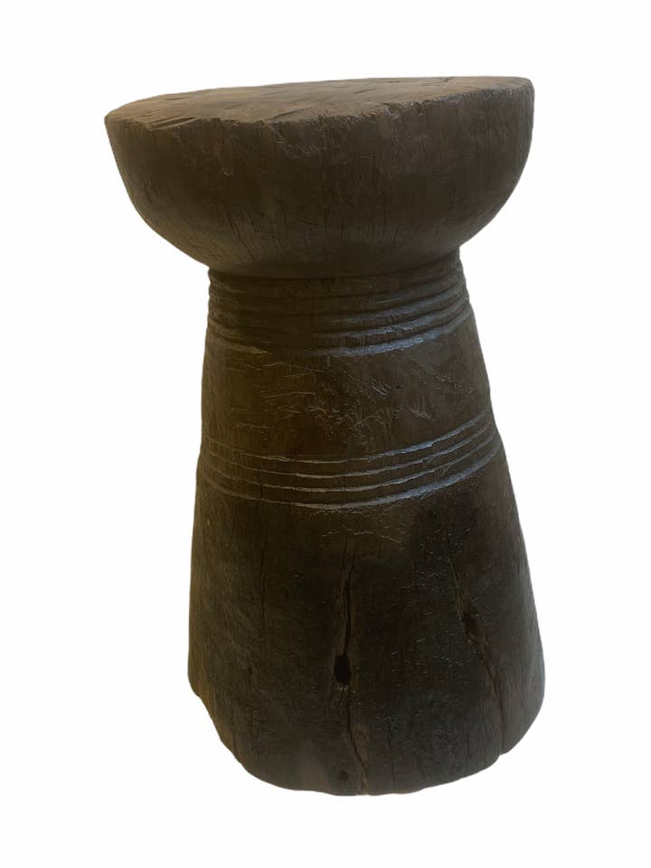 Lozi Grain Stomper Hocker/Beistelltisch (4) - Sambia für den Großhandel von Botanical Boys