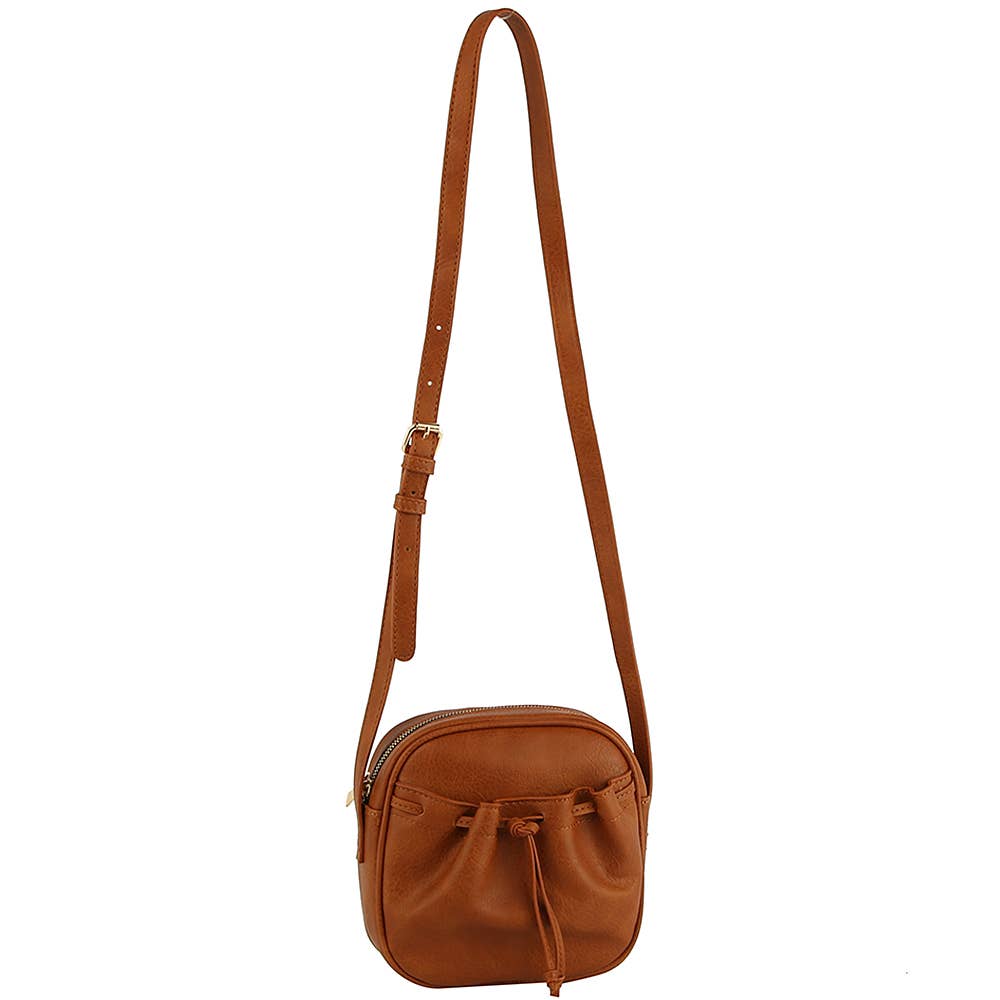 JOIA ACCESSORIES - Wholesale Crossbody Bag - Women's - SMOOTH DRAWSTRING DESIGN ZIPPER CROSSBODY BAG, GL 00628