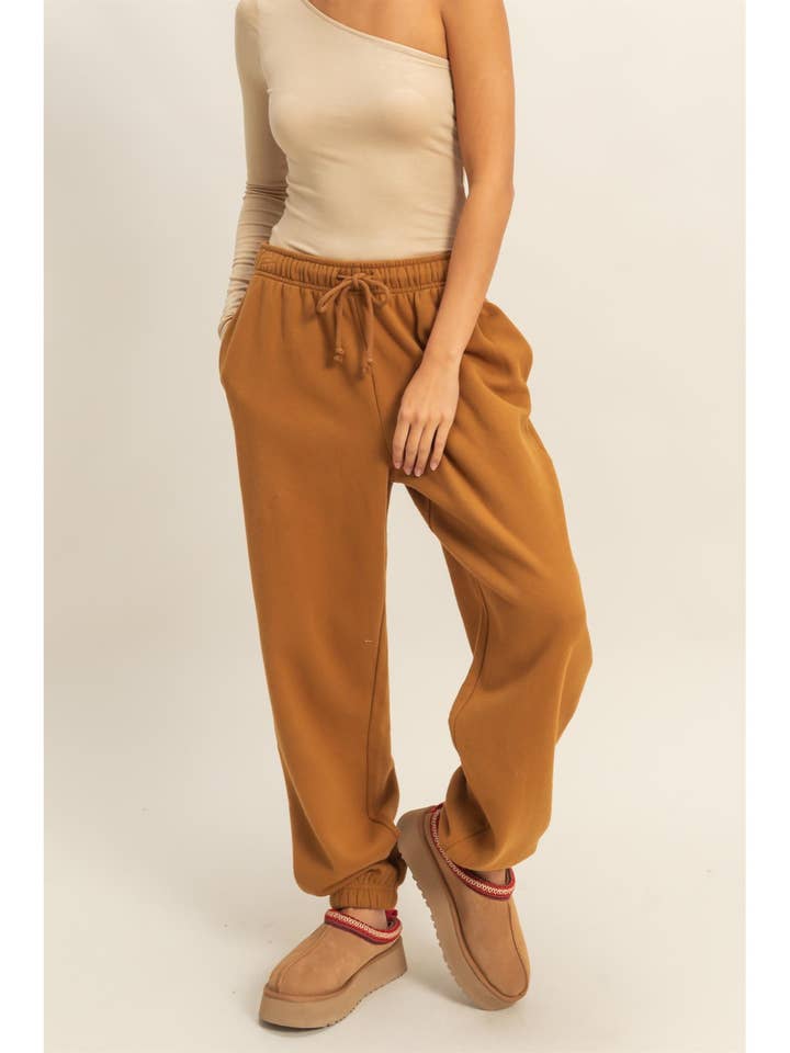 Casual Twist High-Waist Drawstring Joggger Pants for wholesale by HYFVE