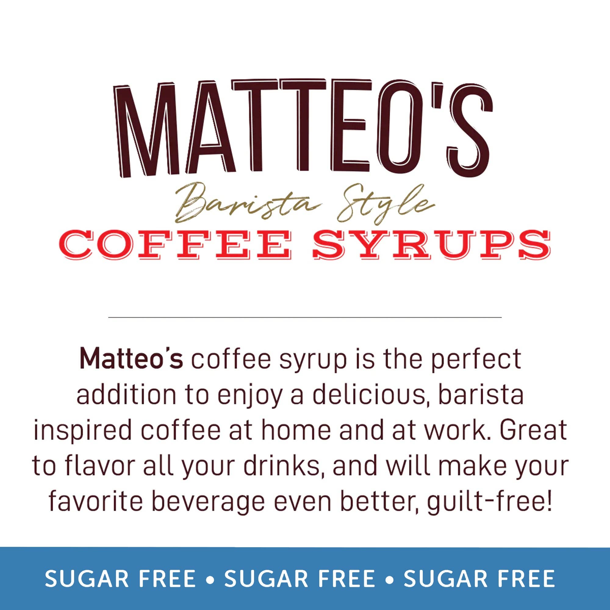 Matteo's - Wholesale Iced Coffee/Cold Brew - Sugar Free Coffee Syrup, French Vanilla4