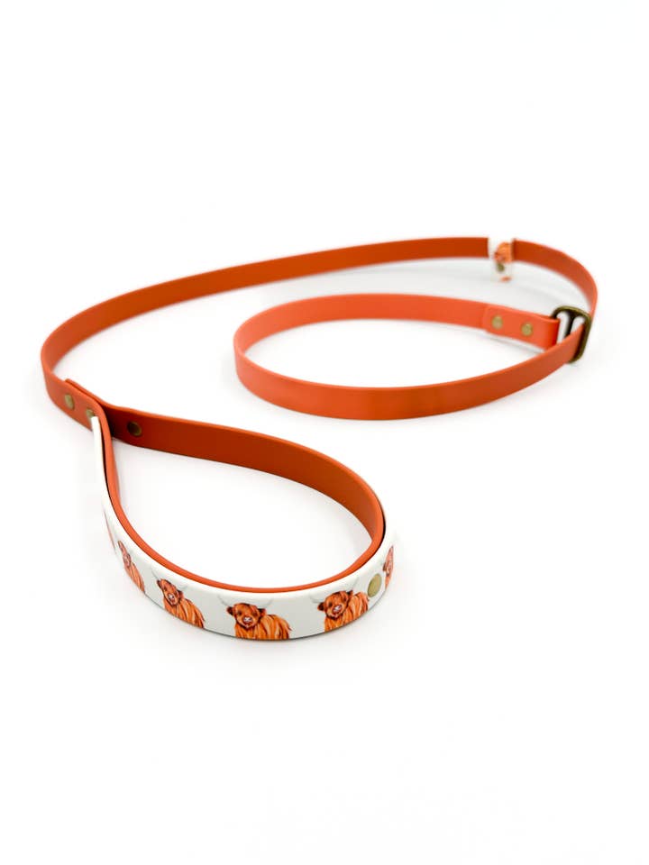 Highland Cow  Waterproof Slip Lead/Figure 8 Lead for wholesale by Hounds + Home