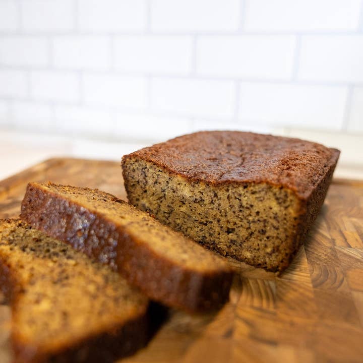 41 Grains - Vente Mélange pour pain - Mélange pour Pain à la Banane – Bonté de la Ferme dans un Pain à la Banane Moelleux et Riche en Protéines3