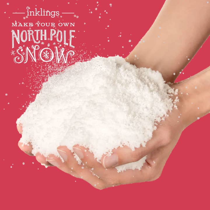 Inklings Paperie - Venta al por mayor Kit de manualidades - Niños - Kit de nieve - Polo Norte (rojo) - Actividad navideña