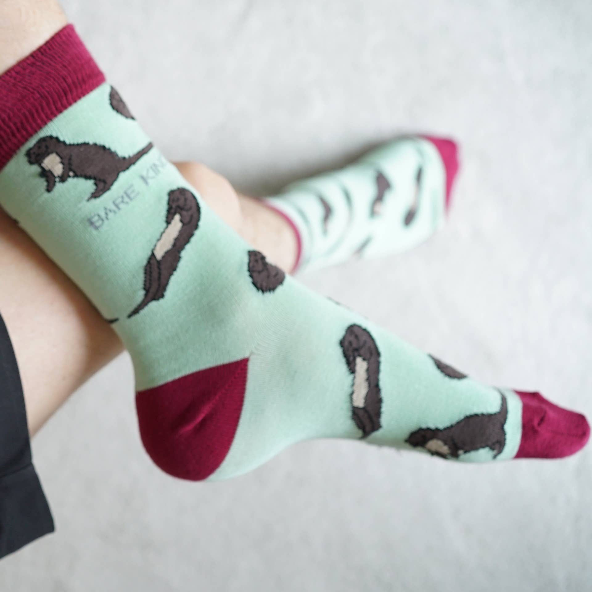 Bare Kind Socks - Wholesale Socks - Unisex - Otter Socks | Bamboo Socks | Pastel Green Socks8