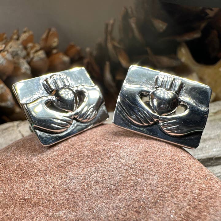 Celtic Crystal Designs Jewelry & Gifts - Wholesale Cufflinks - Traditional Claddagh Cuff Links2