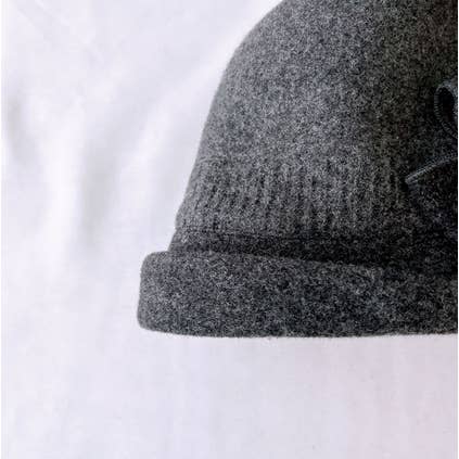 Comfortarians – wholesale Bucket hat – Women's – Women's Winter Bungee Bucket Hat Stitched Wool Flower Angora8