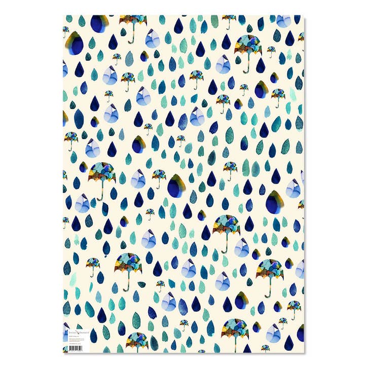 Wrapping Paper - Raining Tears for wholesale by Little Branch