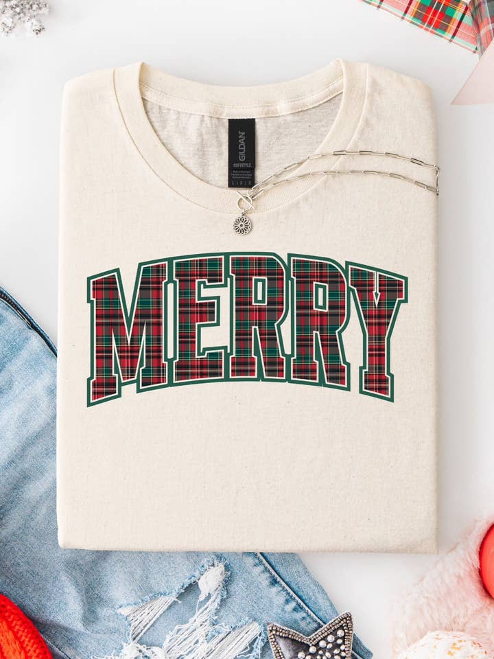 Plaid Merry for wholesale by Forty One Threads Wholesale