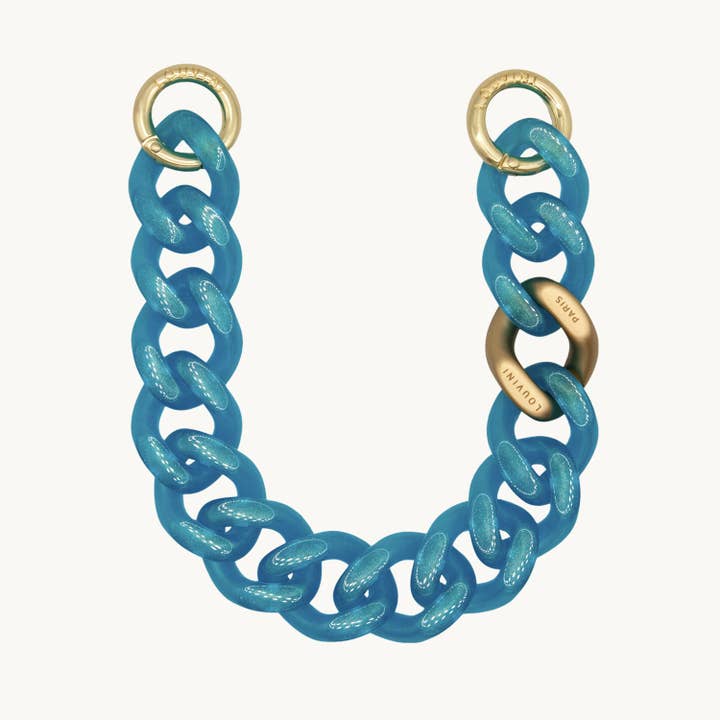 CHAÎNE PETIT ZOE - BLEU GLACÉ for wholesale by Louvini Paris