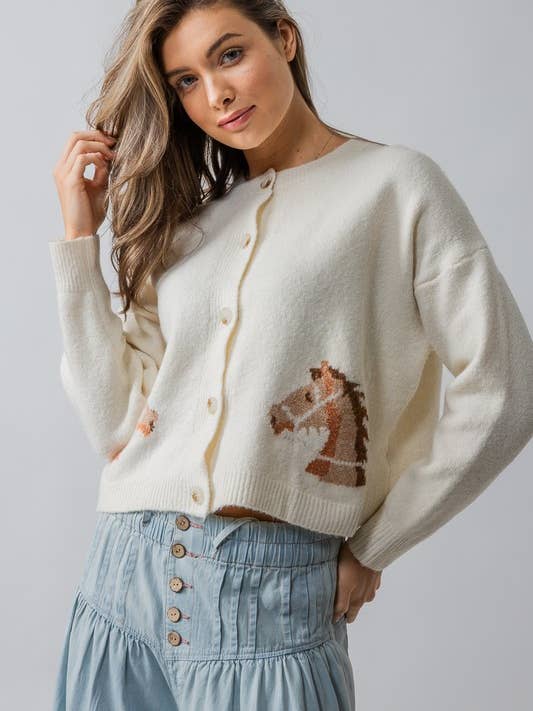 Urban Daizy - Wholesale Cardigan - Women's - Equestrian Dream Cardigan
