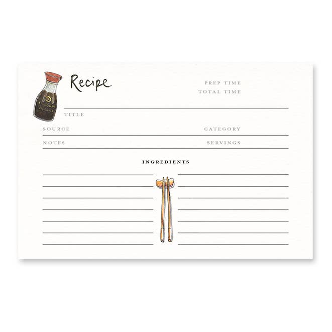 Asiatische Gewürze - Rezept-Karten-Set für den Großhandel von Gotamago