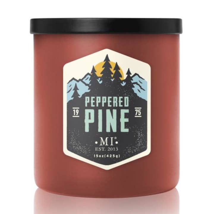 Peppered Pine Scented Candle 425G for wholesale by Colonial Candle DE
