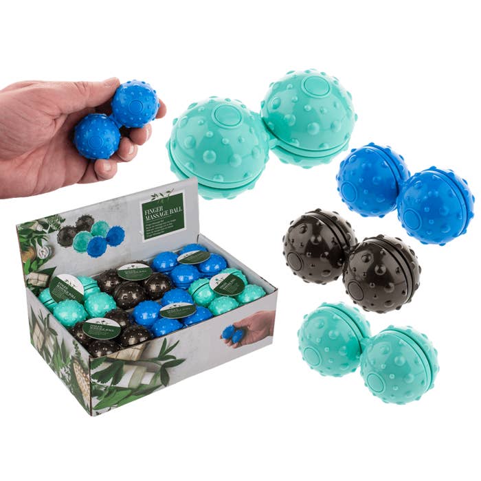 Finger Massage Ball, ca. 7,2 x 3,8 cm, for wholesale by Out of the blue KG
