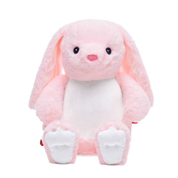 Pink Rabbit with removable stuffing pod for wholesale by Cubbies