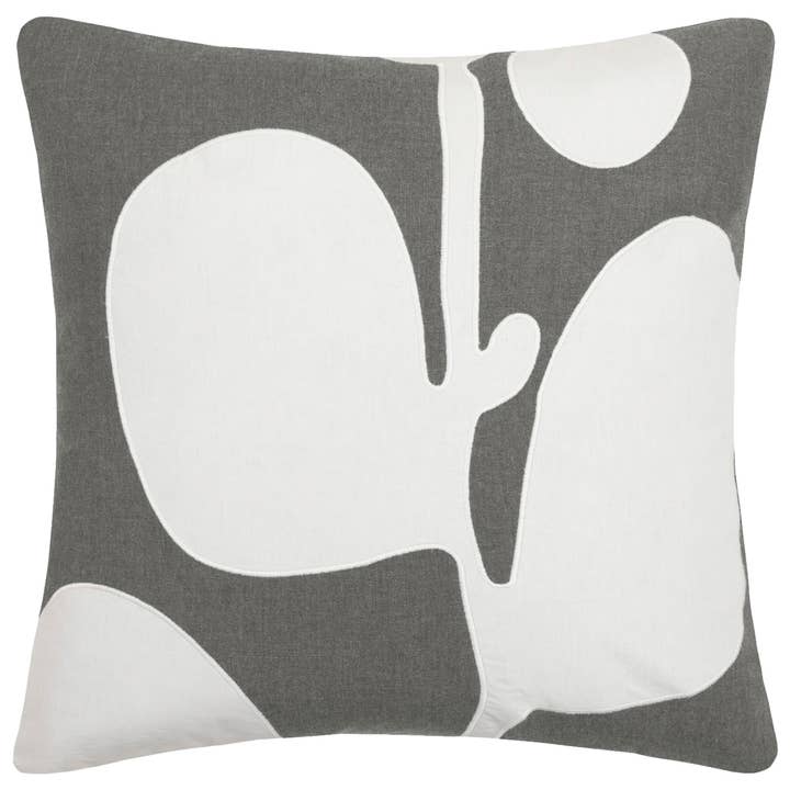 Betel Embroidered Cushion Storm for wholesale on Faire