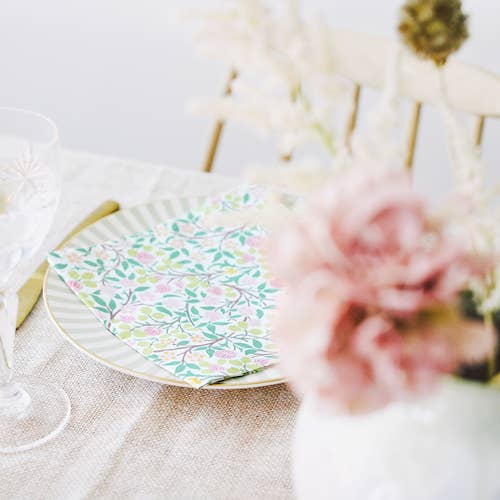 HAVI | William Morris Dinner Napkin | Pack of 20 | 33x33cm | Clover Pink for wholesale by Treacle George (Muurla & Havi)