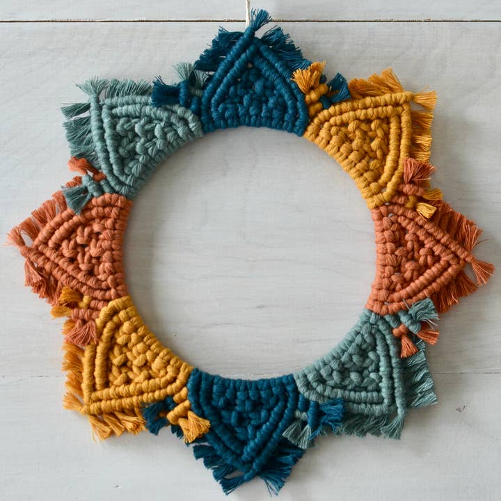 Retro Multicolor Wreath for wholesale by The Twistery