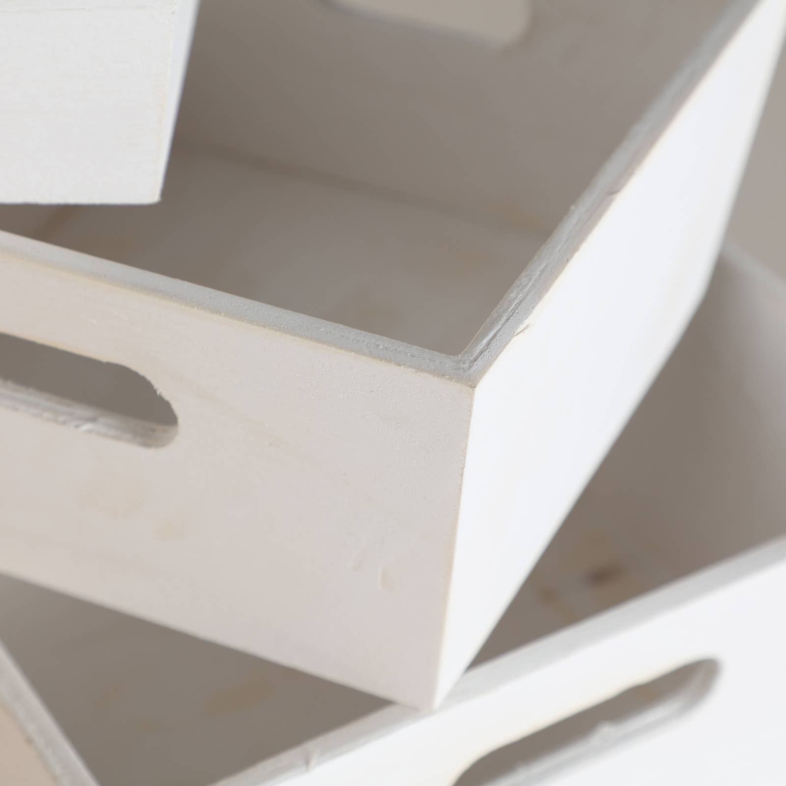 B&B - Wholesale Decorative Box - Box J/3, Made of Poplar Wood, in Cream Color, 23X23X11cm1