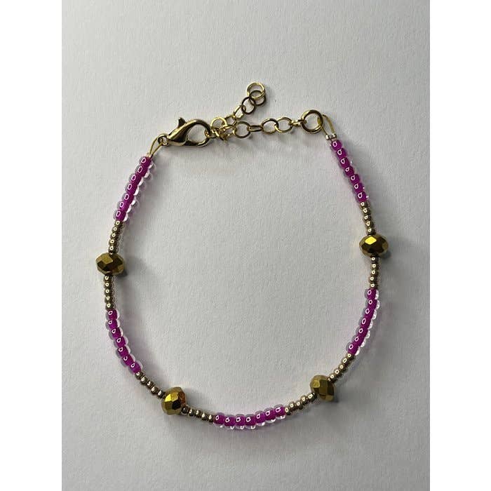 Bracciale Facet Roze per la vendita all'ingrosso da parte di BillieLillie Sieraden