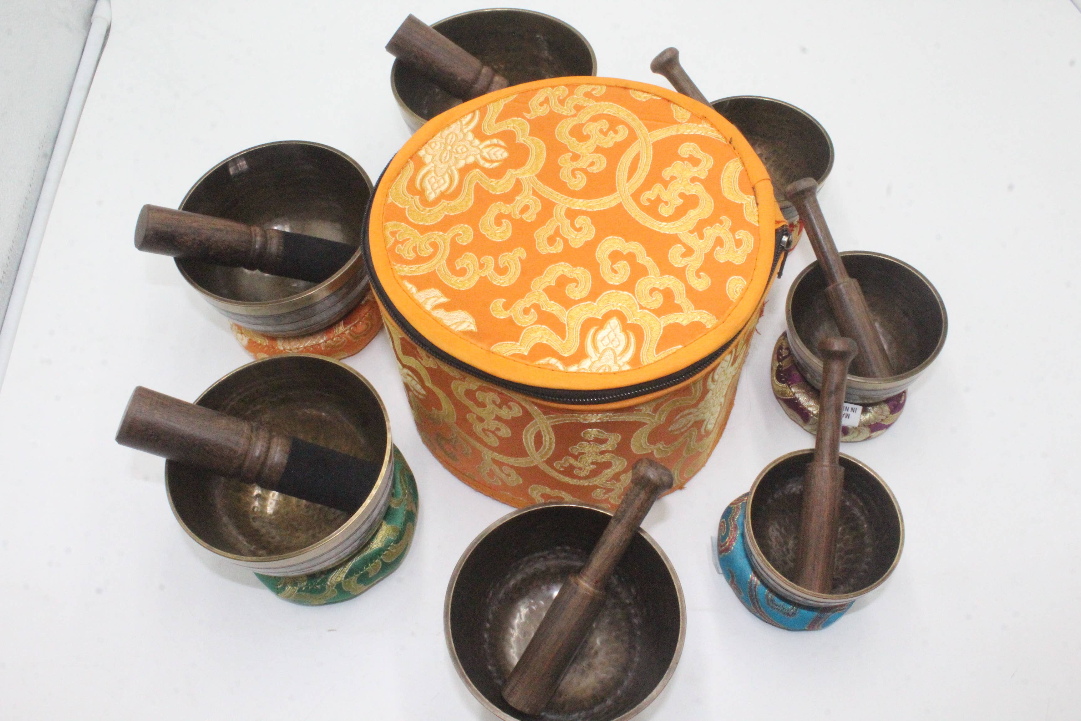 Fwosi - Wholesale Meditation Supplies - Professional 7 Chakra Healing Singing B Set Holistic Set2