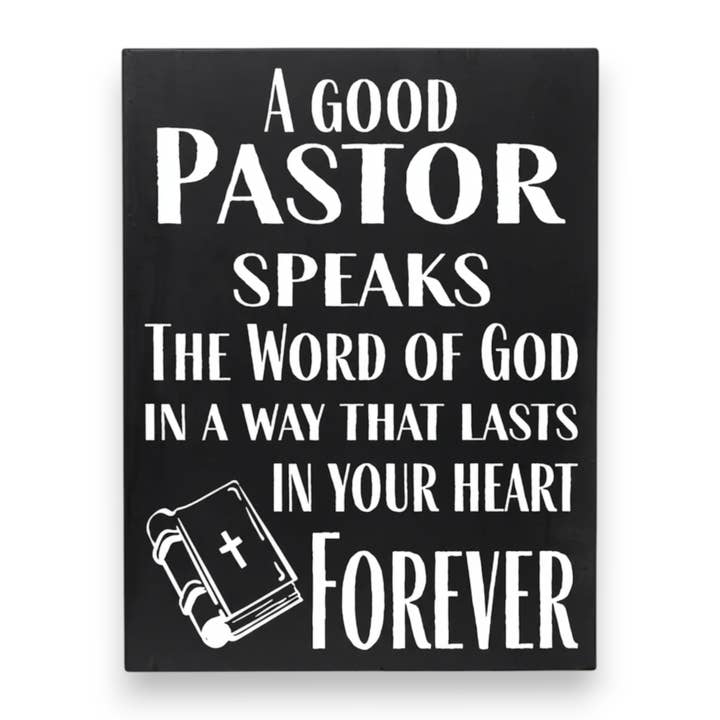 JennyGems – Sinal por atacado – Presente de Valorização Pastor, Presentes para Pastor, Sinal de Madeira