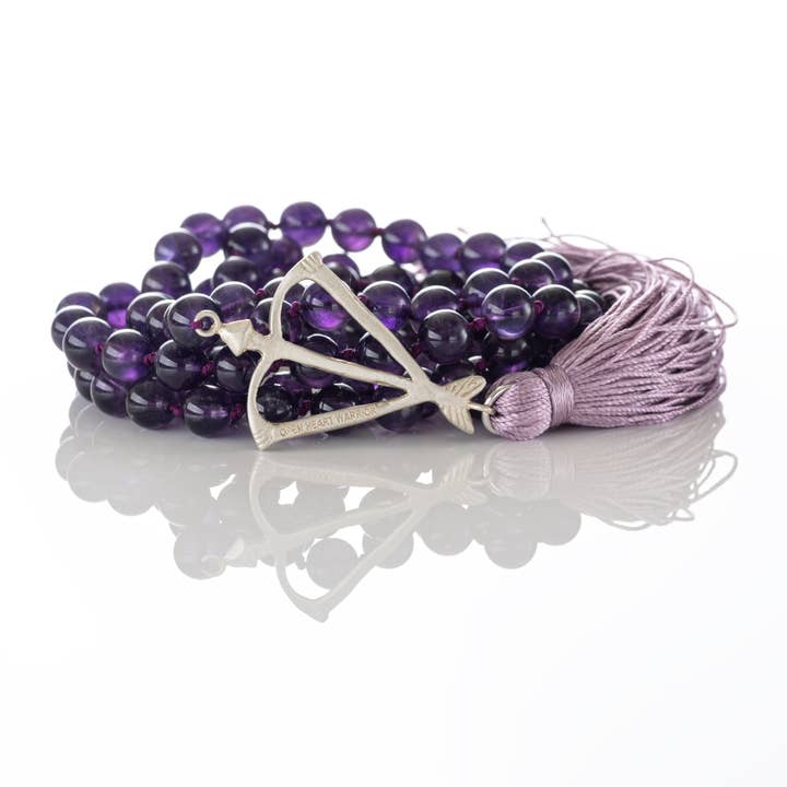 Third Eye Chakra Mala with Tassel for wholesale by Open Heart Warrior