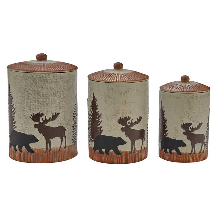 Wilderness Trail Canister set of 3 for wholesale by Park Designs