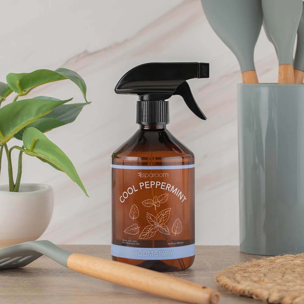 Sparoom - Wholesale Room & Linen Spray - Cool Peppermint - Therapy Essential Oil Room Spray, 16.9oz1