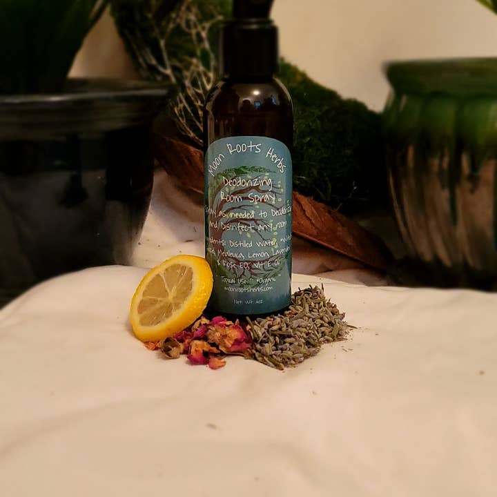 Deodorizing Room Spray for wholesale by Moon Roots Herbs, LLC