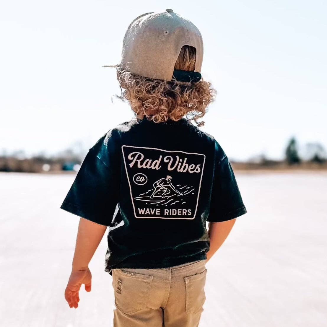 Boys Clothes The Mavericks Tee Vintage Black - USA made for wholesale on Faire1